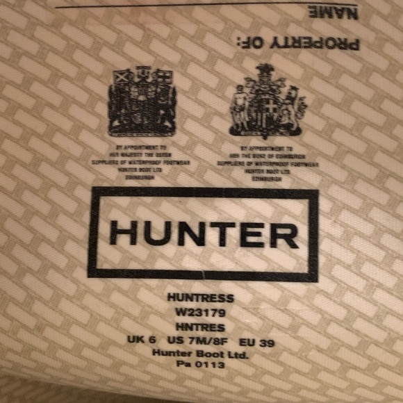 Gently Used Tall Hunter Rain Boots - Picture 5 of 5